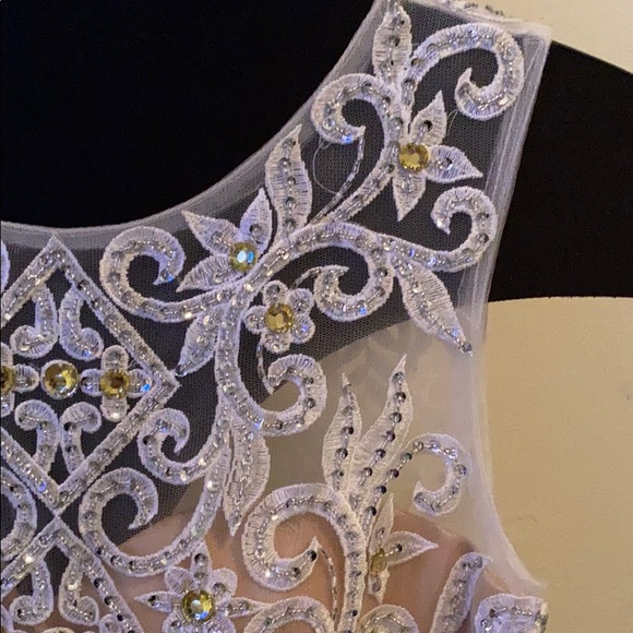 Beaded with crystals wedding dress - Picture 5 of 5